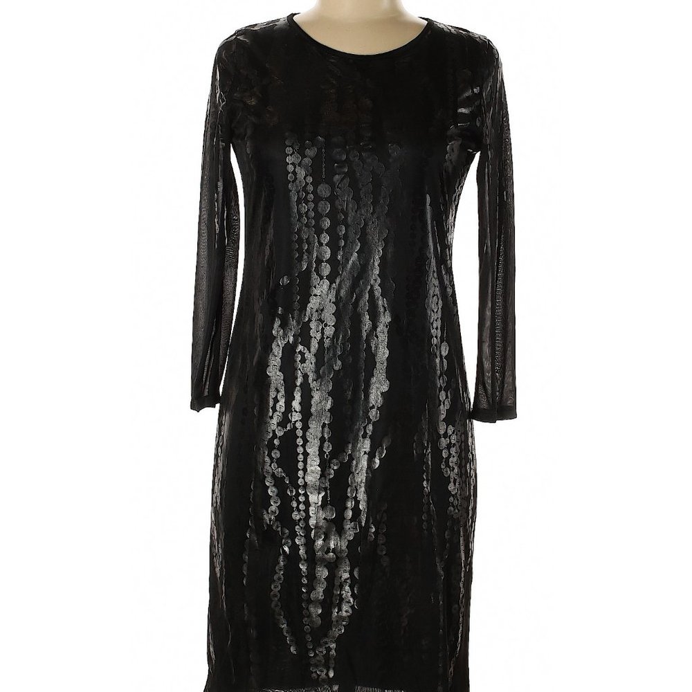 MM6 Maison Martin Margiela Black Printed Dress